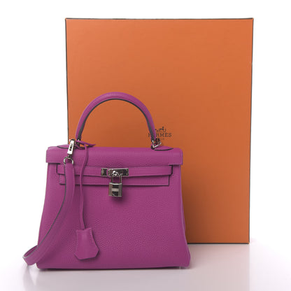 Hermes Togo Kelly Retourne 25 Rose Pourpre 11 of 11