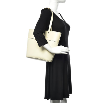 Chloe Smooth Grained Calfskin Small Aby Tote White 2 of 8