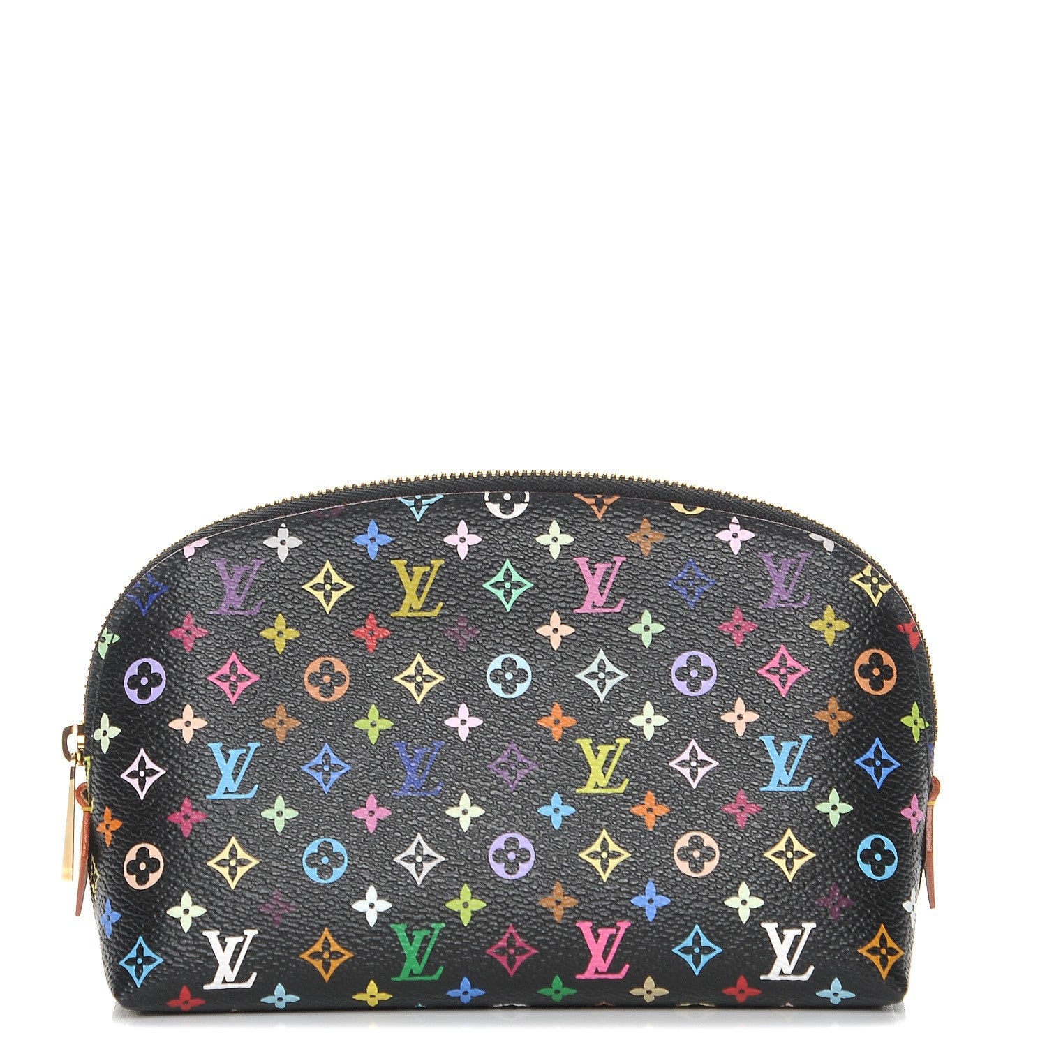 Louis Vuitton Monogram Multicolor Cosmetic Pouch Black Grenade 1 of 7