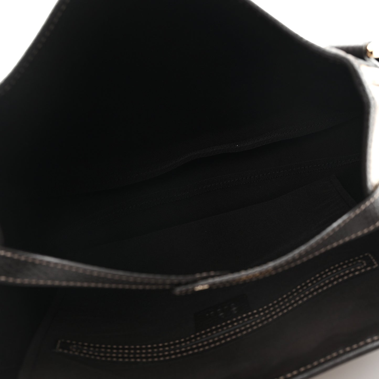 Crystal Monogram Medium Abbey Shoulder Bag Dark Brown