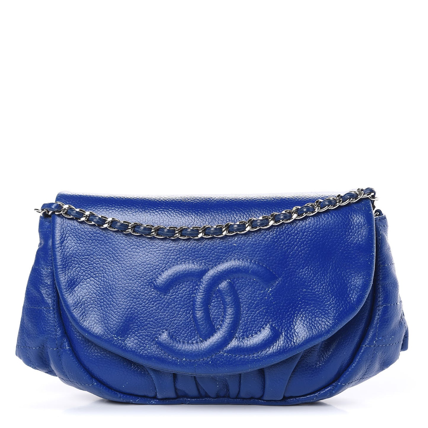 Caviar Half Moon Wallet On Chain WOC Blue