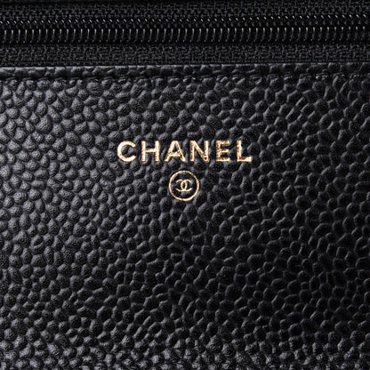 Chanel Caviar Quilted Wallet On Chain WOC Black 5 of 10