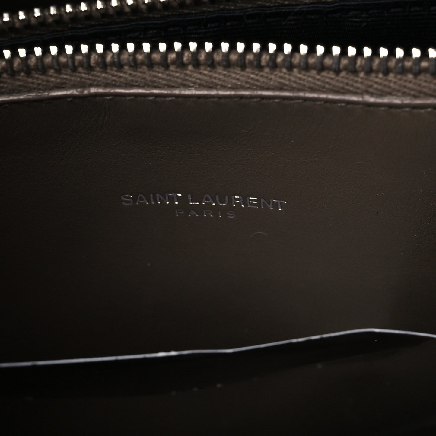 Grained Calfskin Topstich Baby Sac De Jour Taupe