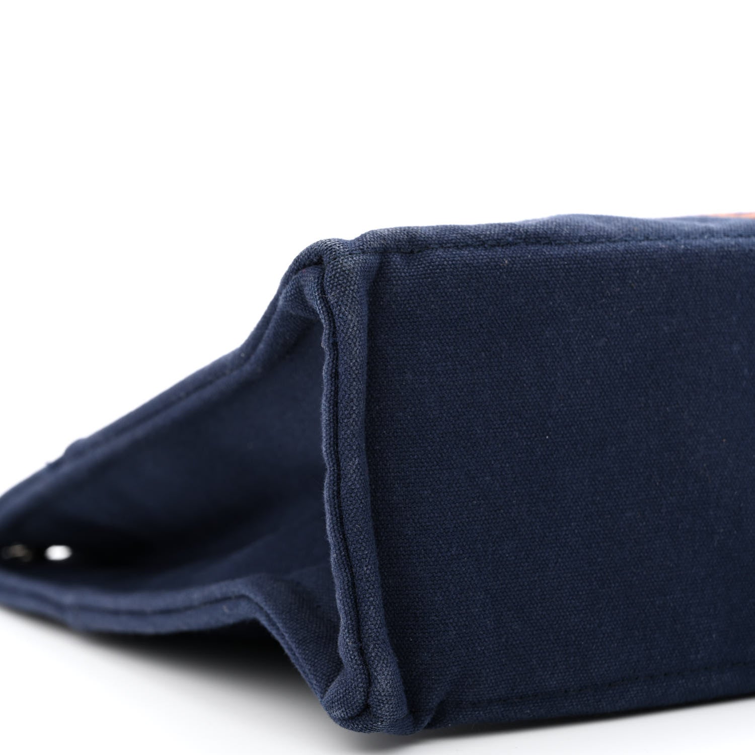 Hermes Canvas Herline GM Tote Navy 9 of 13