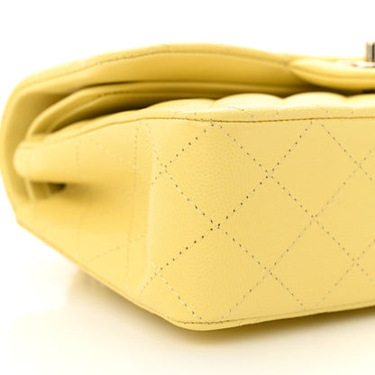 Chanel Caviar Quilted Small Double Flap Light Yellow 10 of 11