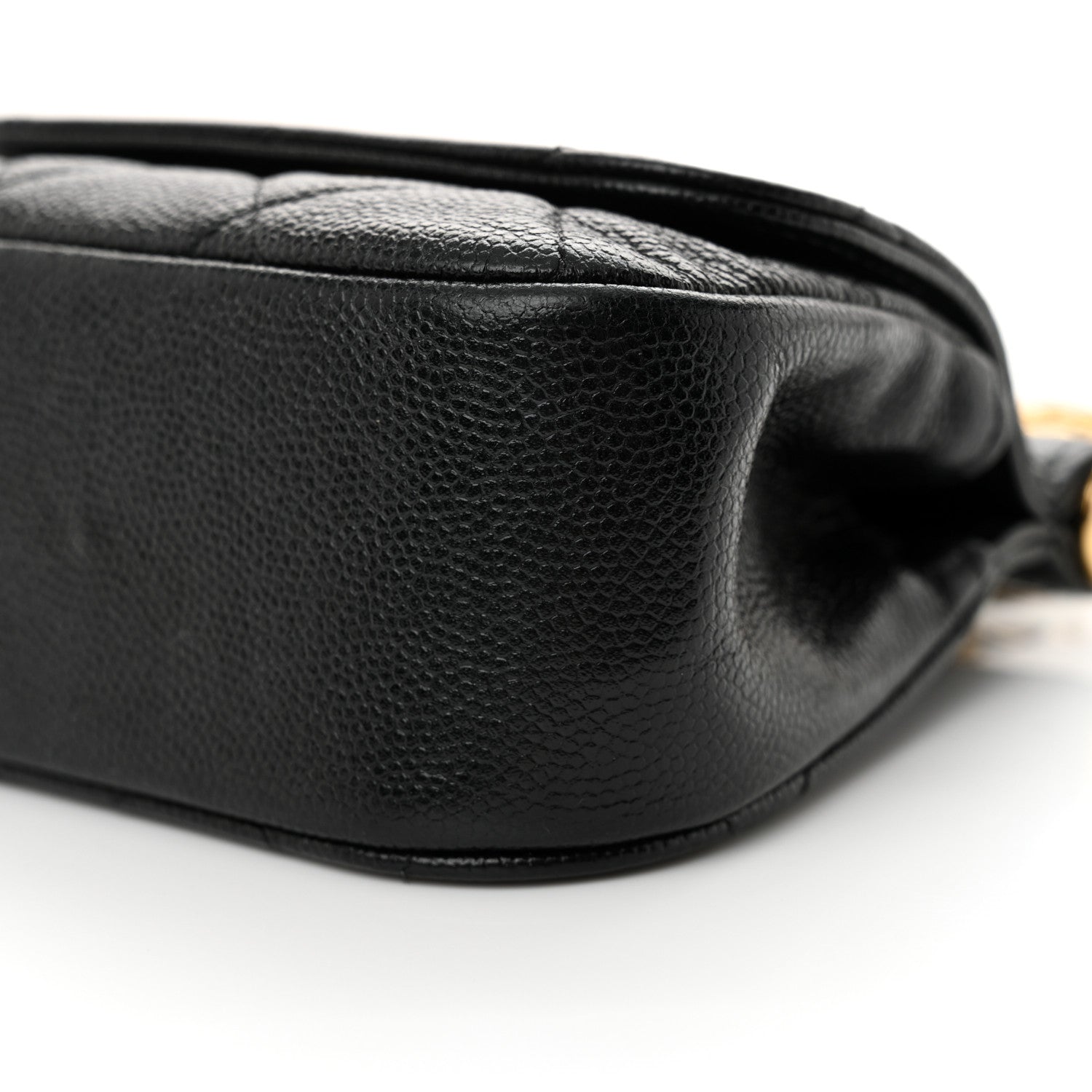 Chanel Caviar Quilted Mini Flap Clutch With Chain Black 11 of 11