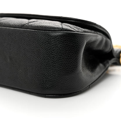 Chanel Caviar Quilted Mini Flap Clutch With Chain Black 11 of 11