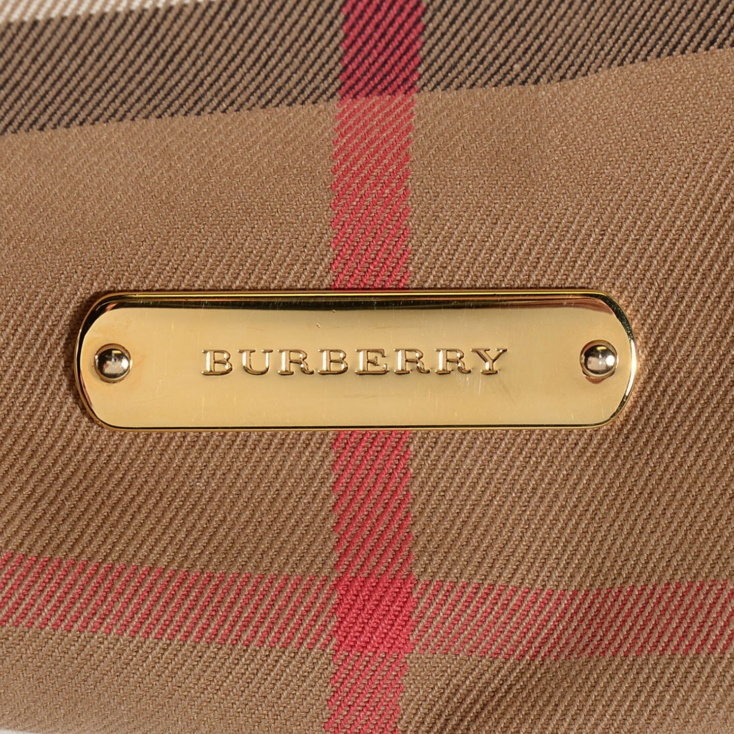 House Check Small Canterbury Tote White