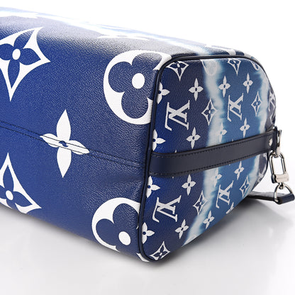 Louis Vuitton Monogram Escale Speedy Bandouliere 30 Blue 8 of 10