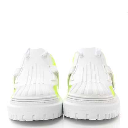 Christian Dior Reflective Fabric Shaded Dior-ID Platform Sneakers 39 Yellow Fluo 2 of 8