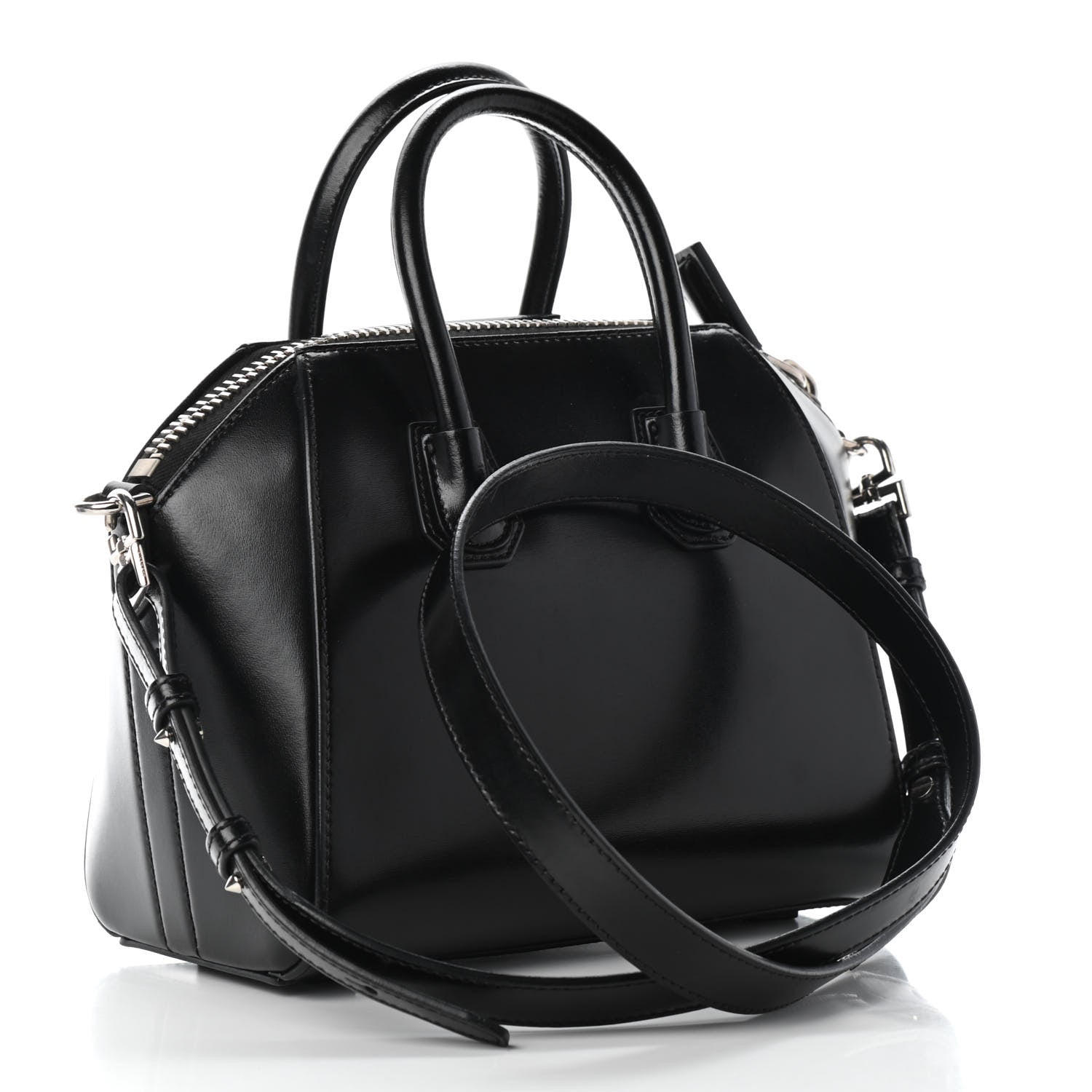 Givenchy Shiny Lord Calfskin Mini Antigona Black 3 of 9
