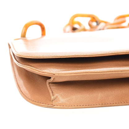 Prada Goatskin Swing Chain Shoulder Bag Beige 8 of 12