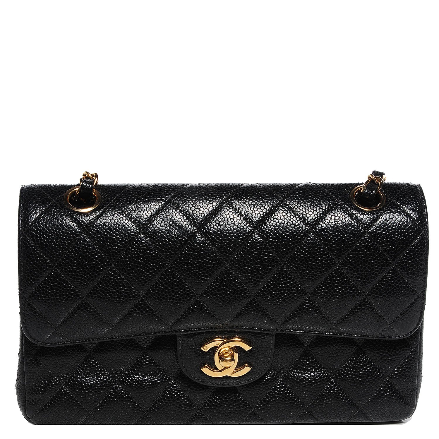Chanel Caviar Quilted Small Double Flap Black 1 of 8