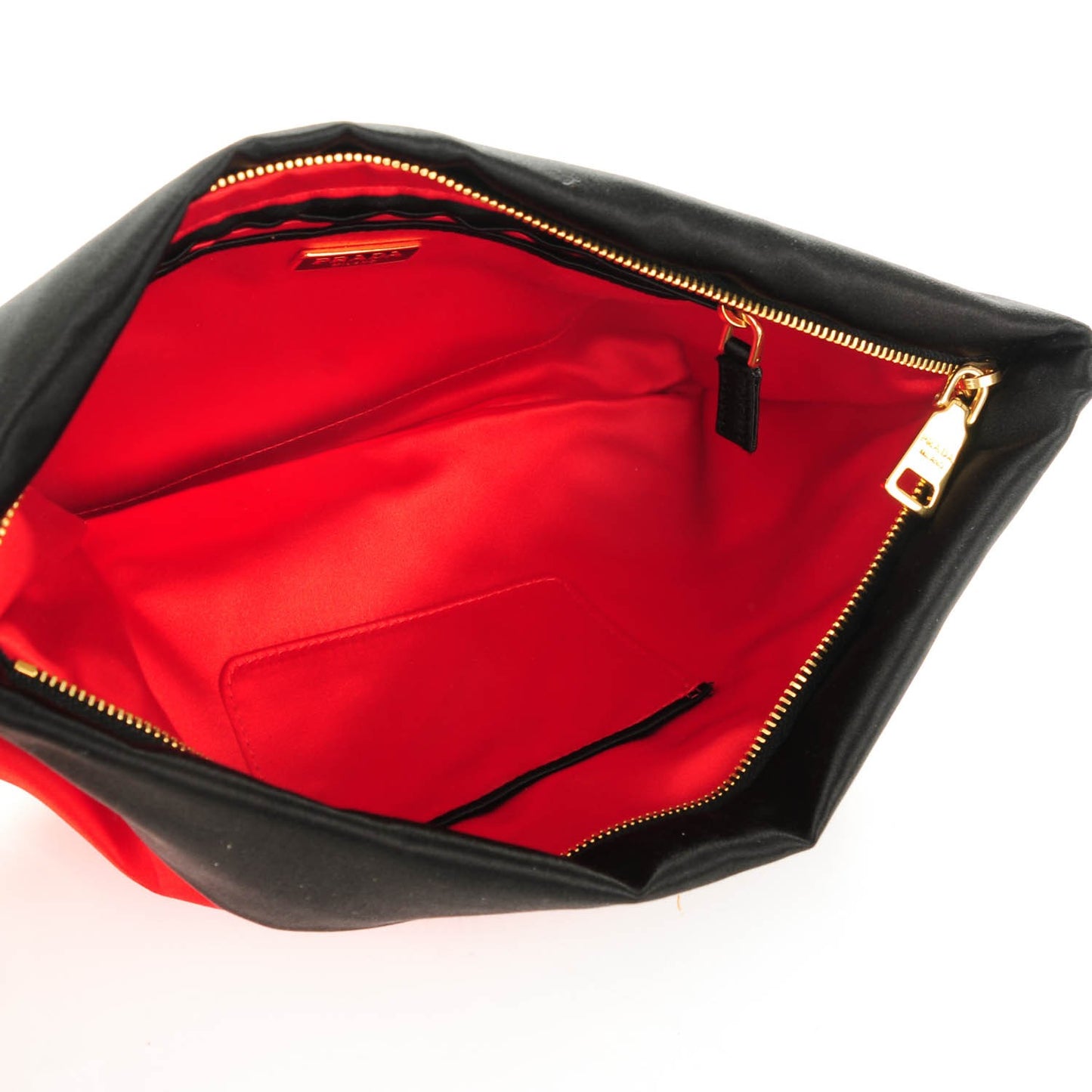 Satin Evening Clutch Fuoco Black
