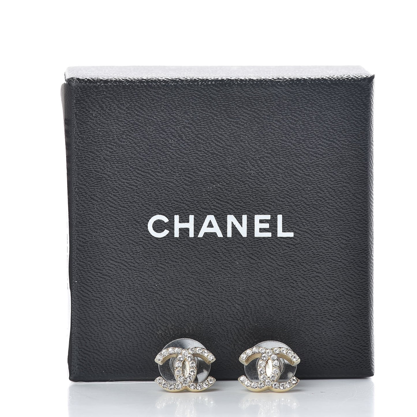 Crystal Timeless CC Earrings Gold