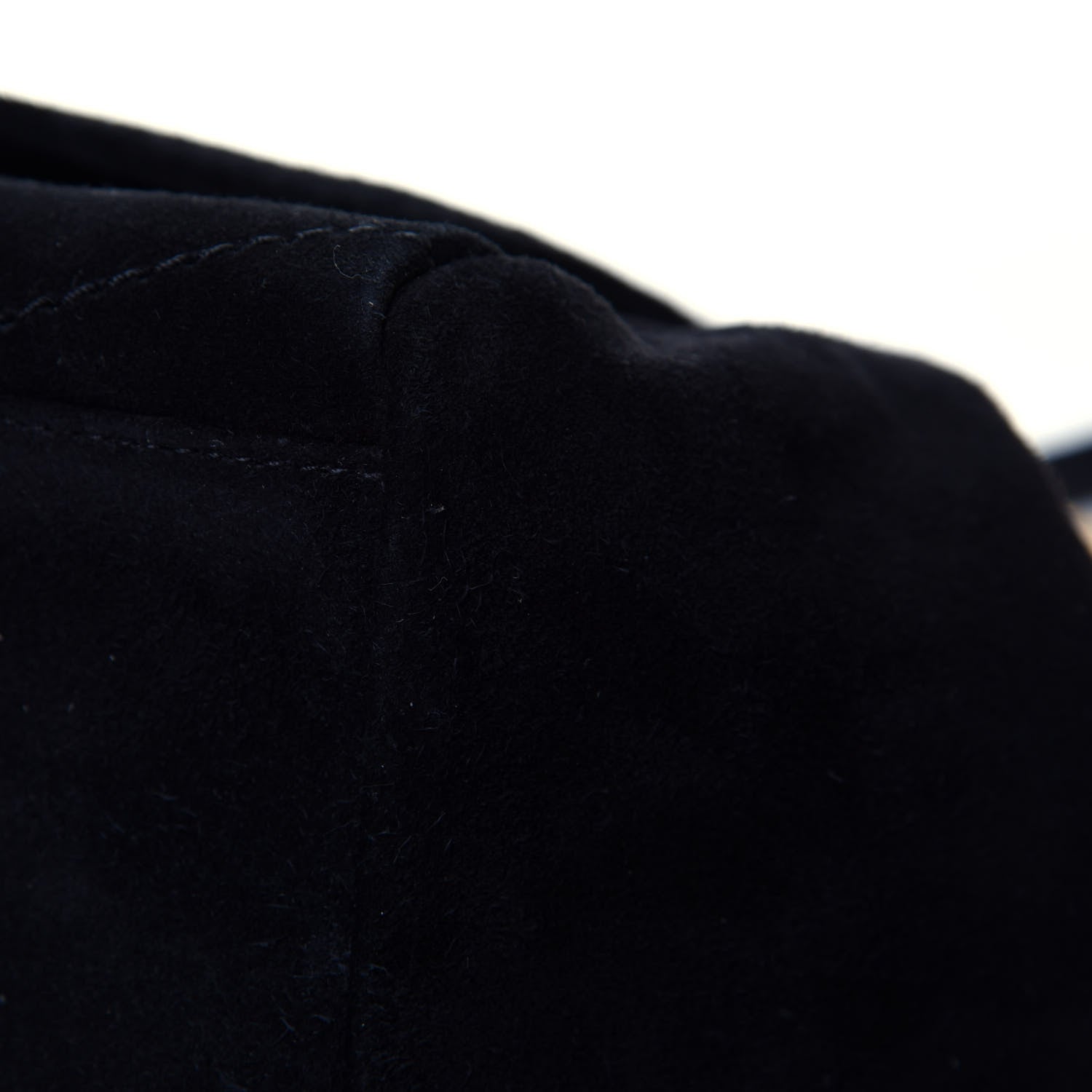 Saint Laurent Suede Chevron Monogram Small Nolita Black 12 of 13