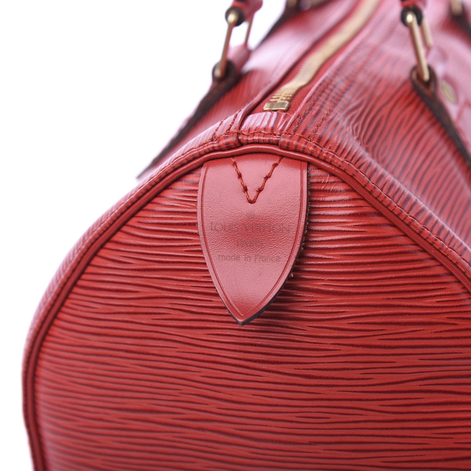 Louis Vuitton Epi Speedy 25 Castillan Red 8 of 10