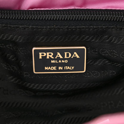 Prada Tessuto Nylon Vela Quilted Cinch Backpack Pink 6 of 16