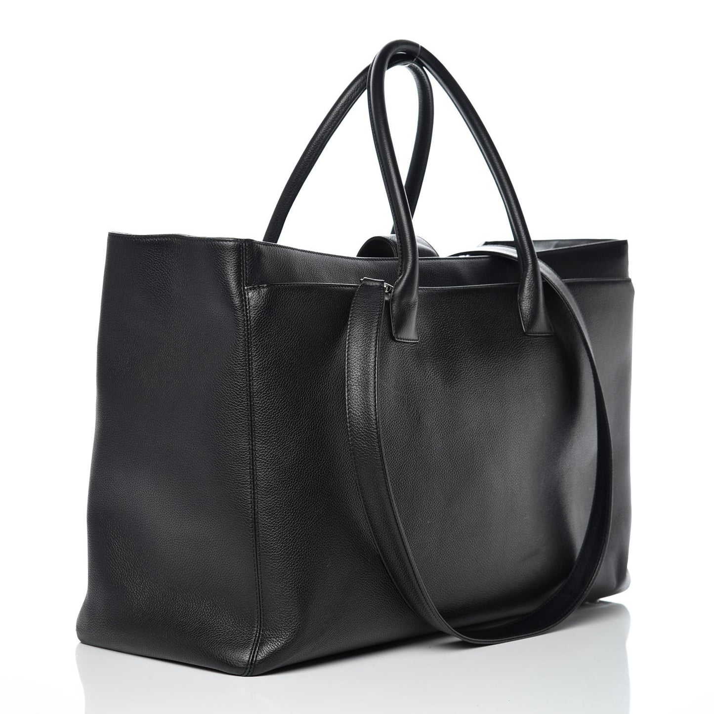 Calfskin XXL Cerf Tote Black