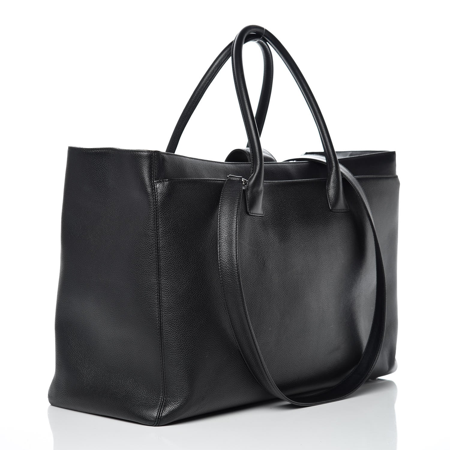 Chanel Calfskin XXL Cerf Tote Black 3 of 11