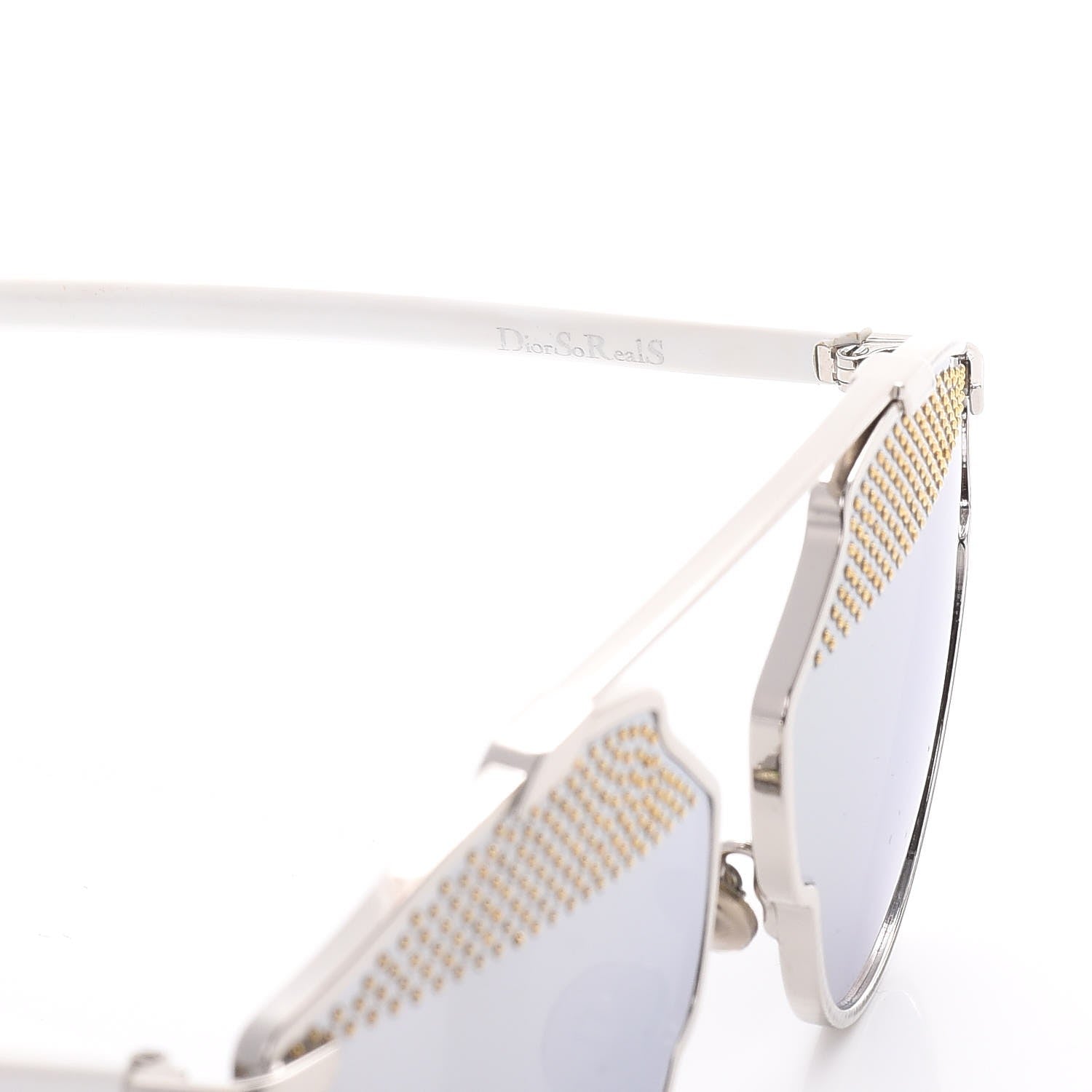 Christian Dior Studded So Real Sunglasses Silver 8 of 10