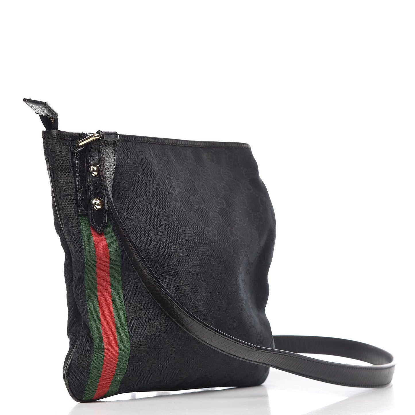 Monogram Web Jolicoeur Charms Messenger Bag Black