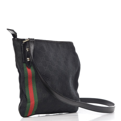 Gucci Monogram Web Jolicoeur Charms Messenger Bag Black 3 of 14