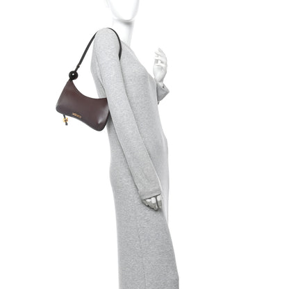 Jacquemus Smooth Calfskin Le Bisou Perle Medium Brown 2 of 9
