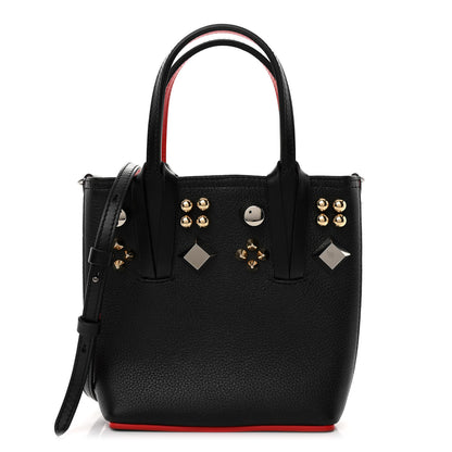 Christian Louboutin Calfskin Loubinthesky Spikes Mini North South Cabata Tote Black 1 of 10
