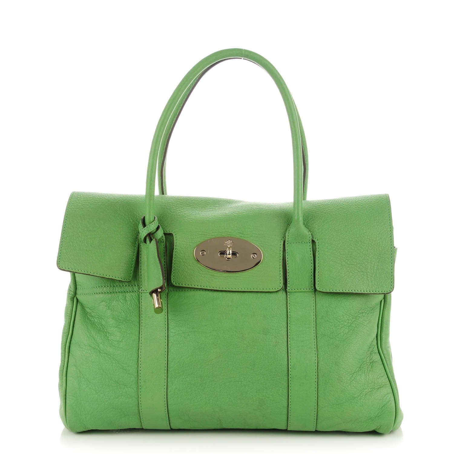 Mulberry Goatskin Bayswater Grass Green 1 of 9