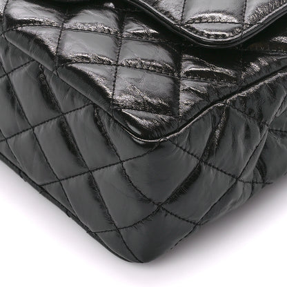 Chanel Shiny Crumpled Calfskin Quilted Wavy CC Hobo Black 12 of 12