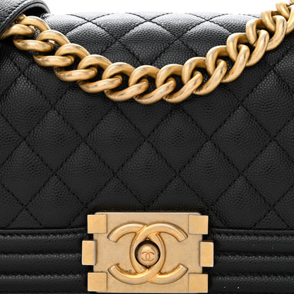 Chanel Caviar Quilted Small Boy Flap Black 8 of 12