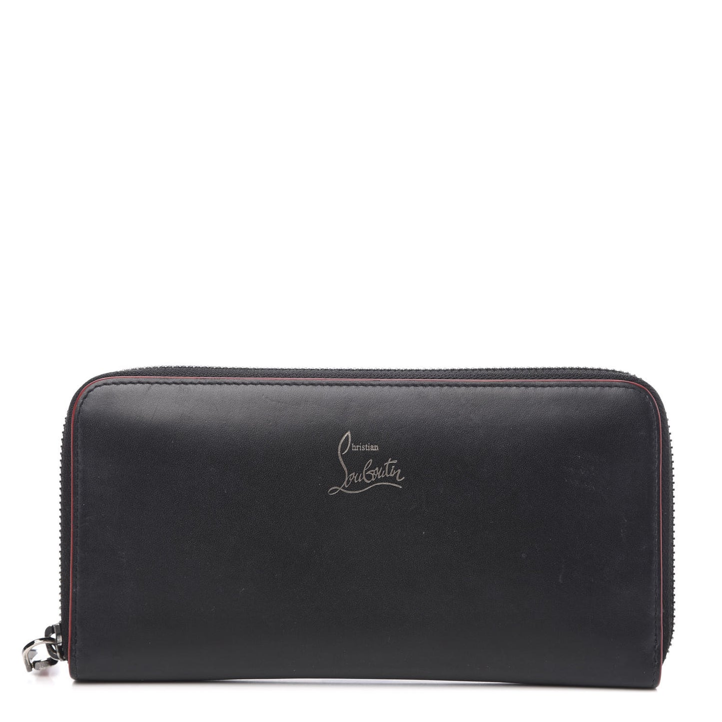 Calfskin Panettone Zip Around Wallet Black
