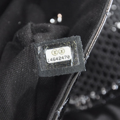 Chanel Patent Net Large La Madrague Tote Black 10 of 11
