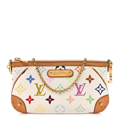 Louis Vuitton Monogram Multicolor Pochette Milla MM White 1 of 12