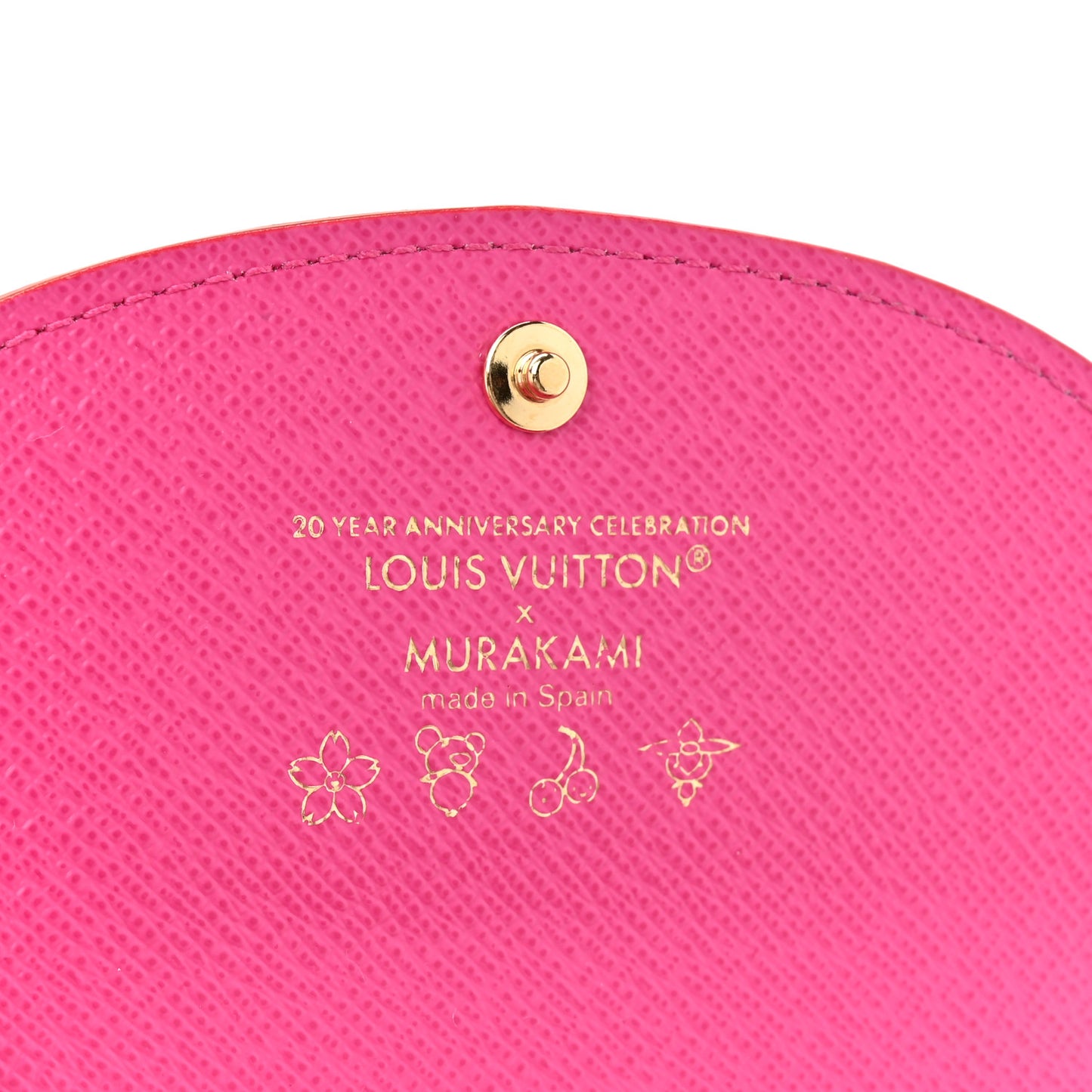 LV X TM Monogram Multicolor Rosalie Coin Purse White Kawaii Pink