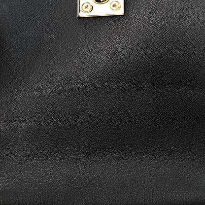 Fendi Vitello Liberty Studded Fold Over Card Holder Black 9 of 10