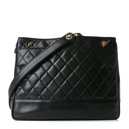 Chanel Lambskin Quilted Shoulder Bag Black 1 of 9