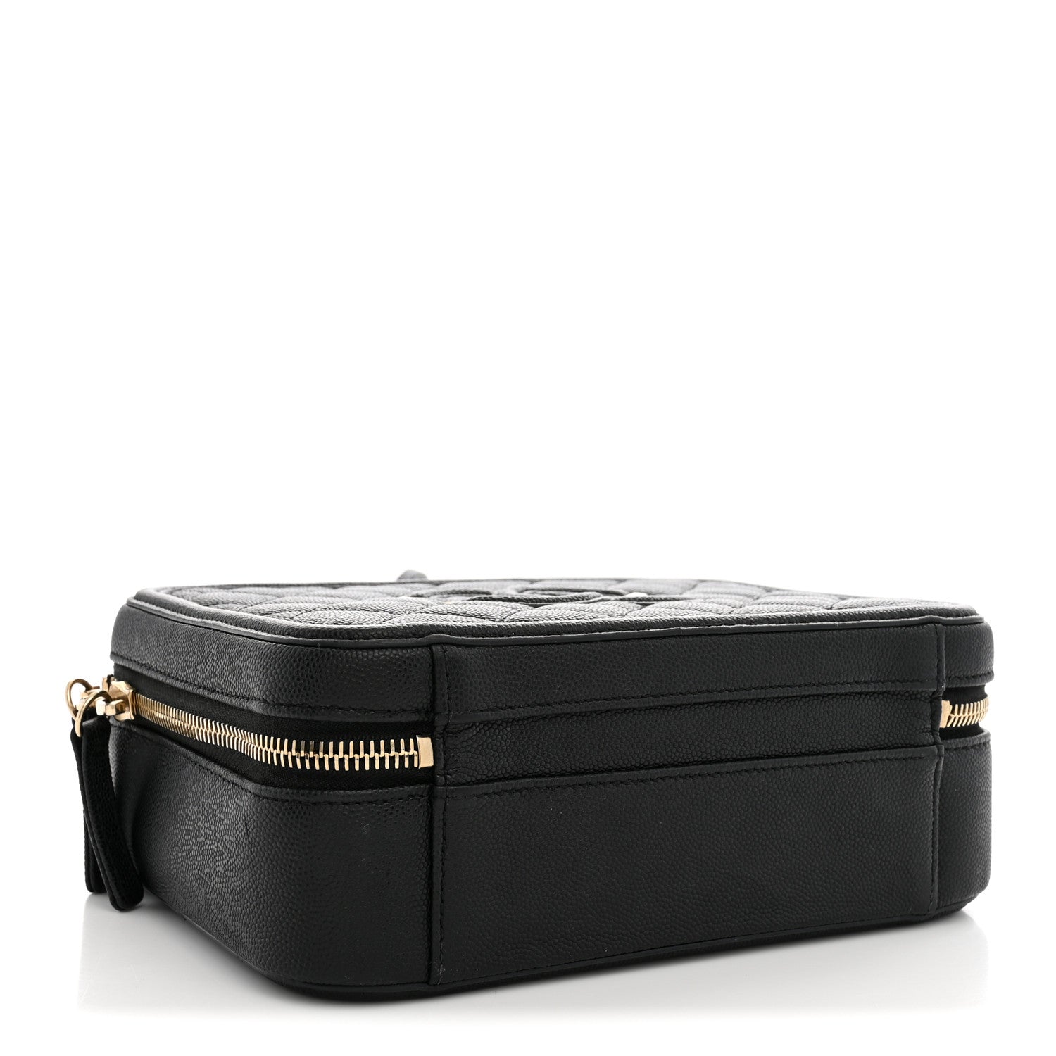 Chanel Caviar Quilted Medium CC Filigree Vanity Case Black 4 of 11