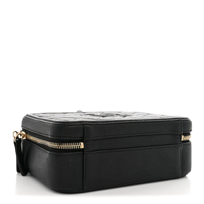 Chanel Caviar Quilted Medium CC Filigree Vanity Case Black 4 of 11