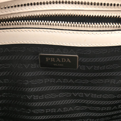 Prada Saffiano Cuir City Calf Monochrome Shopping Tote White 6 of 10