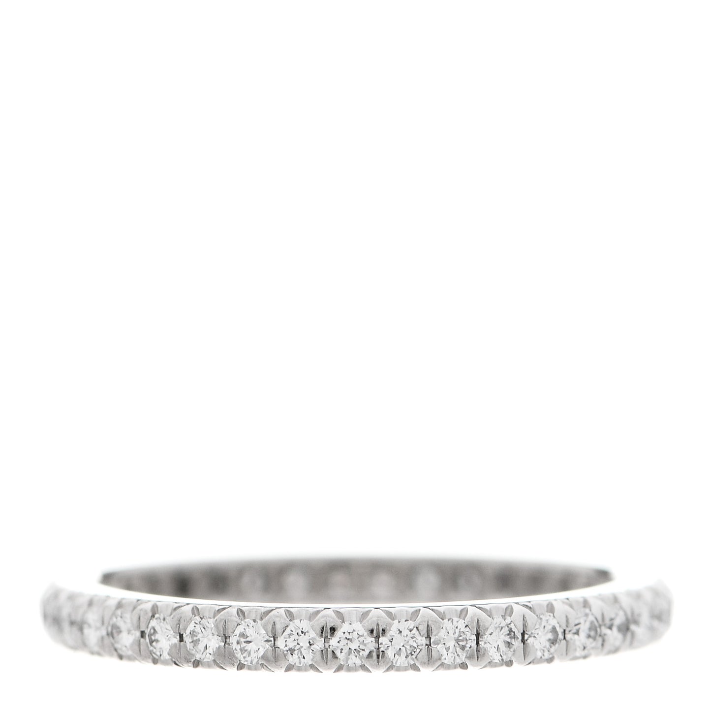 Platinum Diamond .31ctw Soleste Eternity Band Ring 48 4.5
