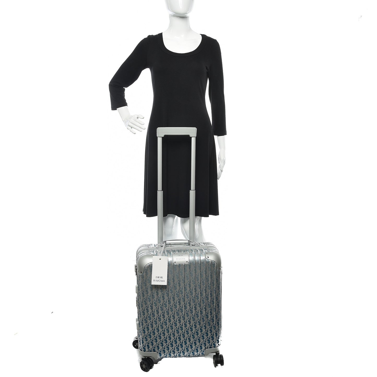 X RIMOWA Aluminum Gradient Cabin Luggage Blue Multi