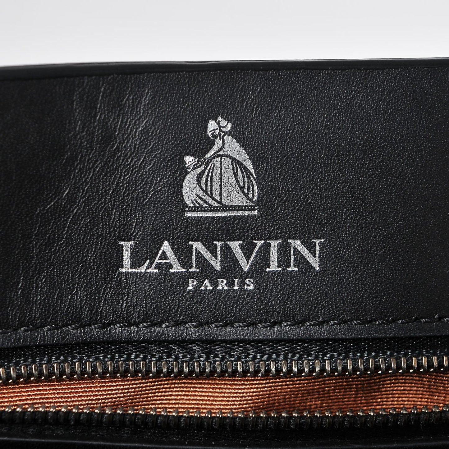 Hammered Calfskin Large Happy Edgy Shoulder Bag Black