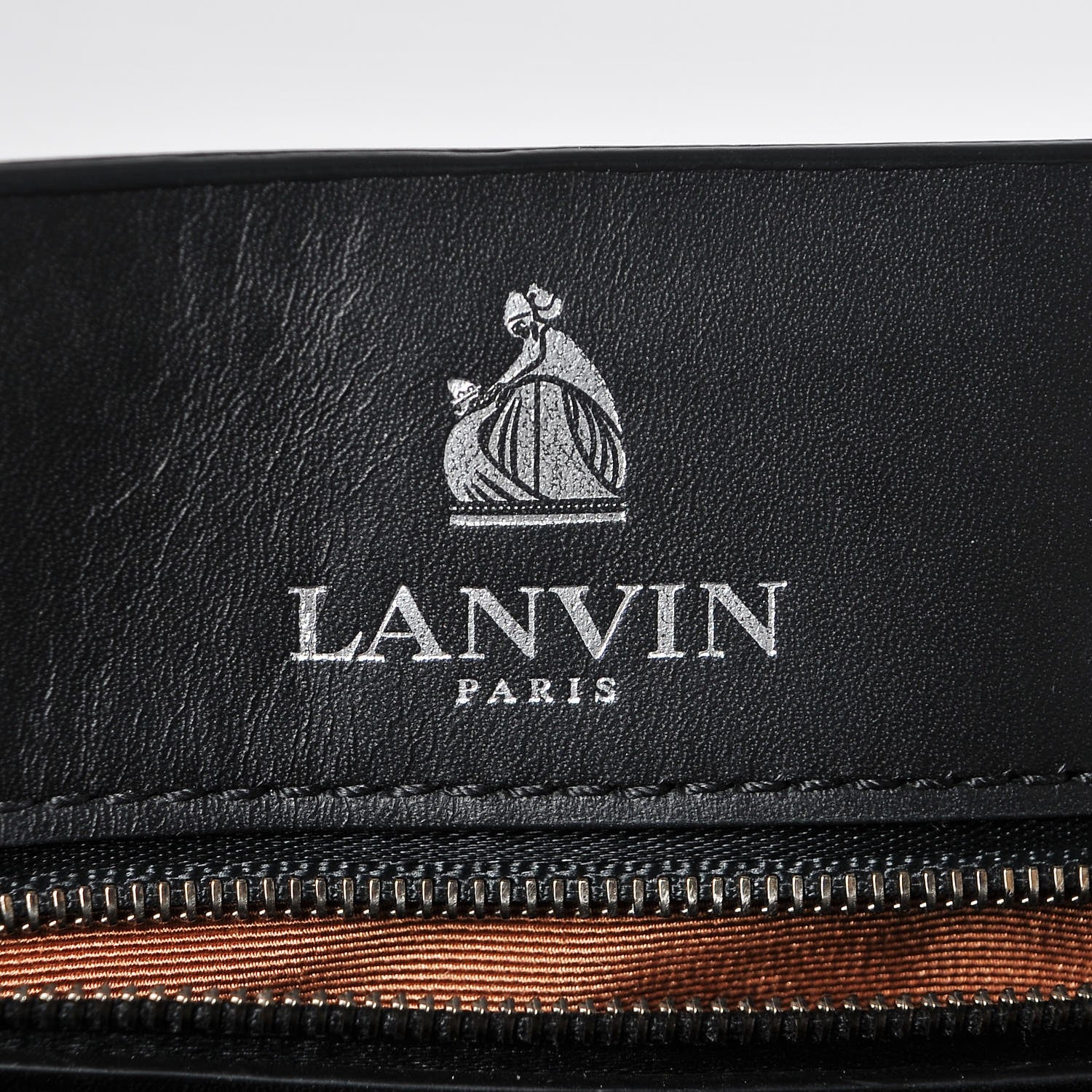 Lanvin Hammered Calfskin Large Happy Edgy Shoulder Bag Black 6 of 7