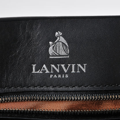 Lanvin Hammered Calfskin Large Happy Edgy Shoulder Bag Black 6 of 7