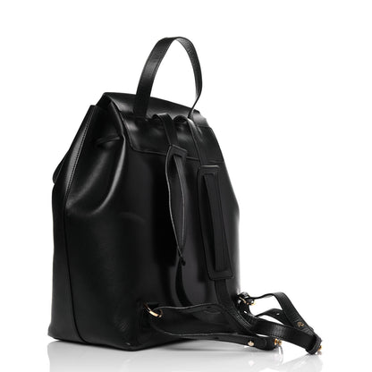 Mansur Gavriel Vegetable Tanned Calfskin Backpack Black Flamma 3 of 14