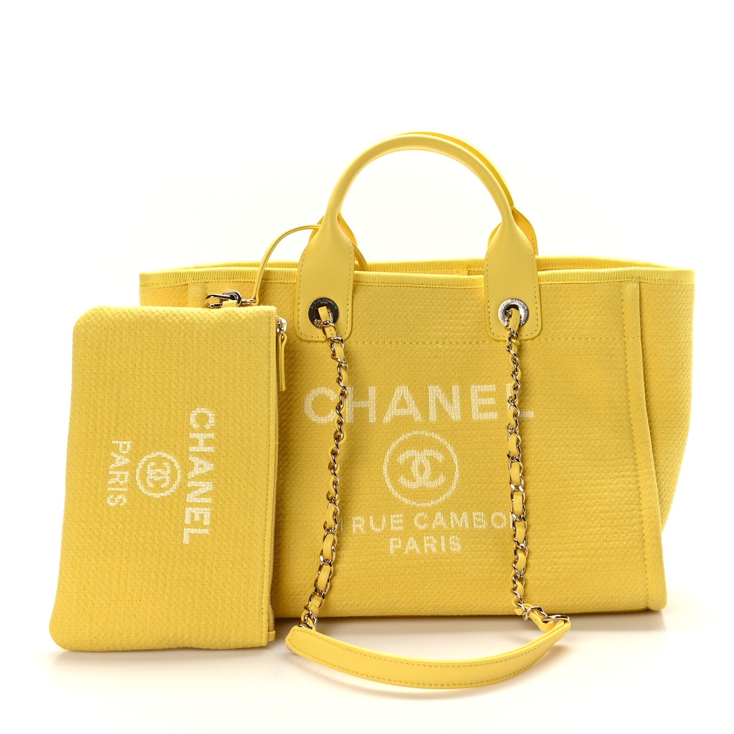 Mixed Fibers Small Deauville Tote Yellow