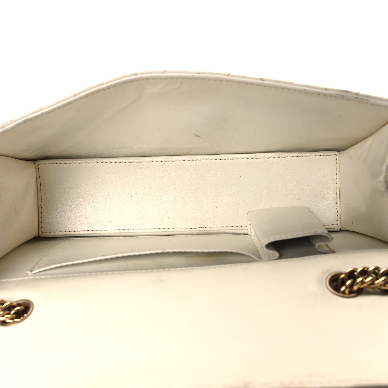 Chanel Patent Quilted Evening Star East West Flap White 5 of 13