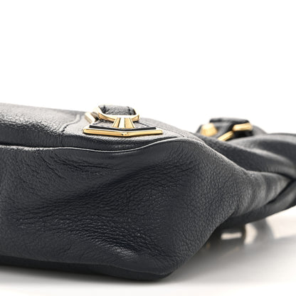 Balenciaga Chevre Gold Metallic Edge Hardware Town Bleu Nuit Dark Sea 10 of 15